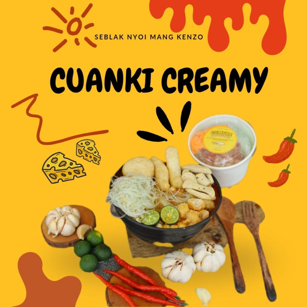 

CUANKI INSTAN - CUMYKE (Cuanki Creamy Keju) - SEBLAK NYOI MANG KENZO