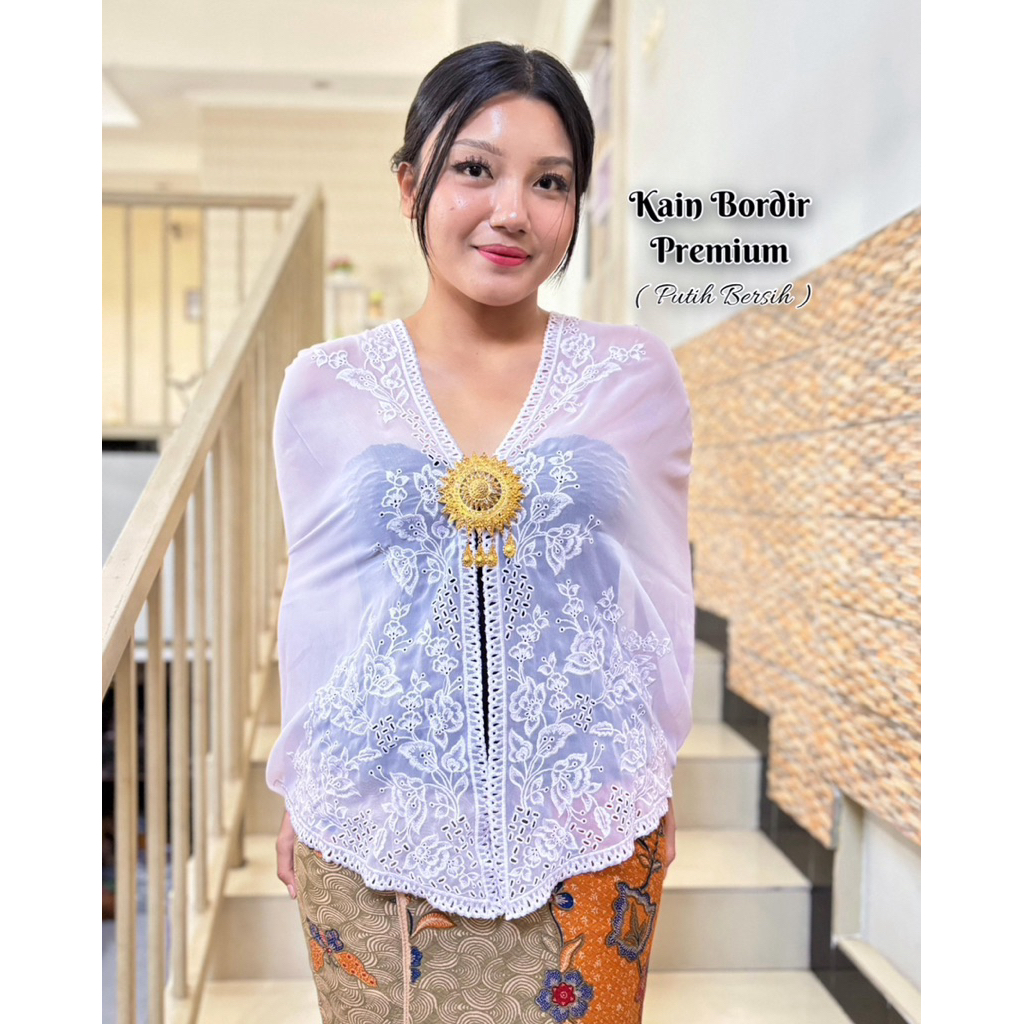 KAIN KEBAYA BORDIR SUTRA CREPE PREMIUM