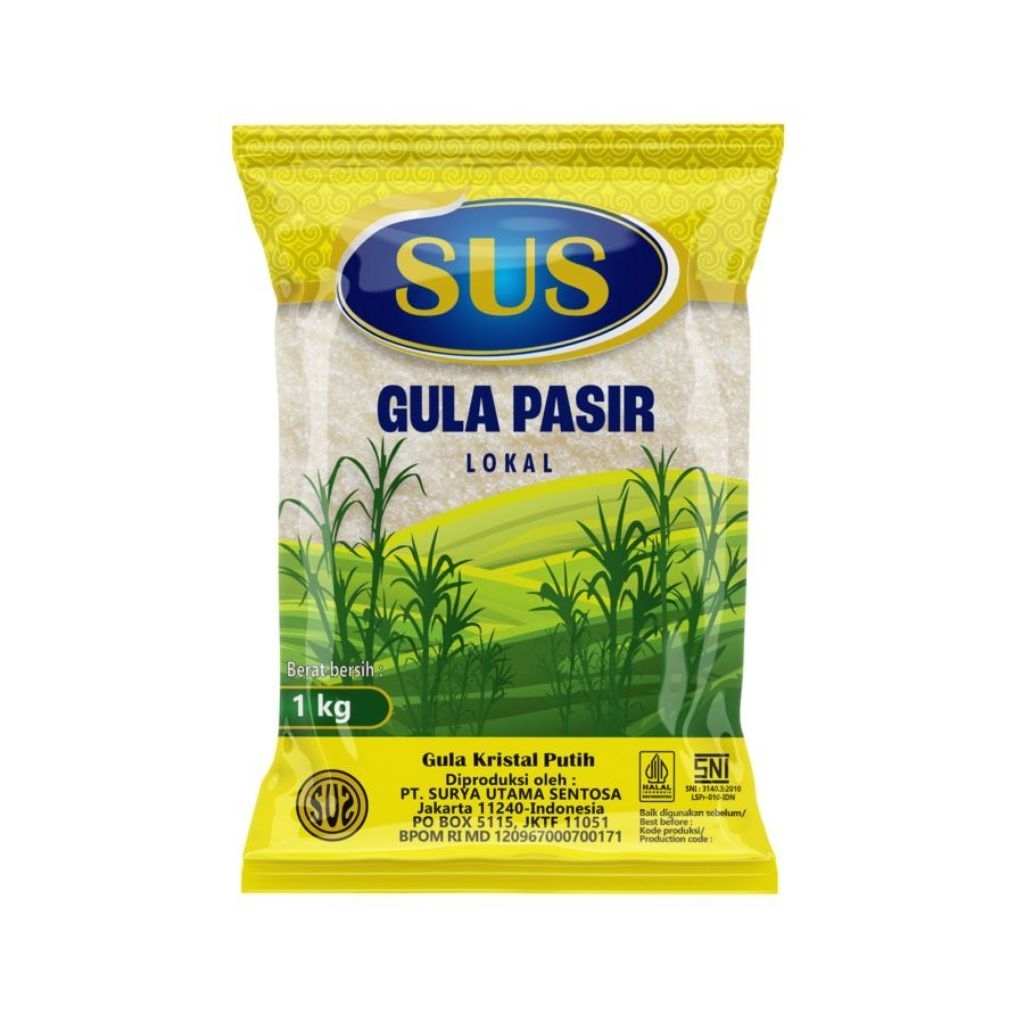 

SUS Gula Pasir Lokal 1 kg / gula kristal putih
