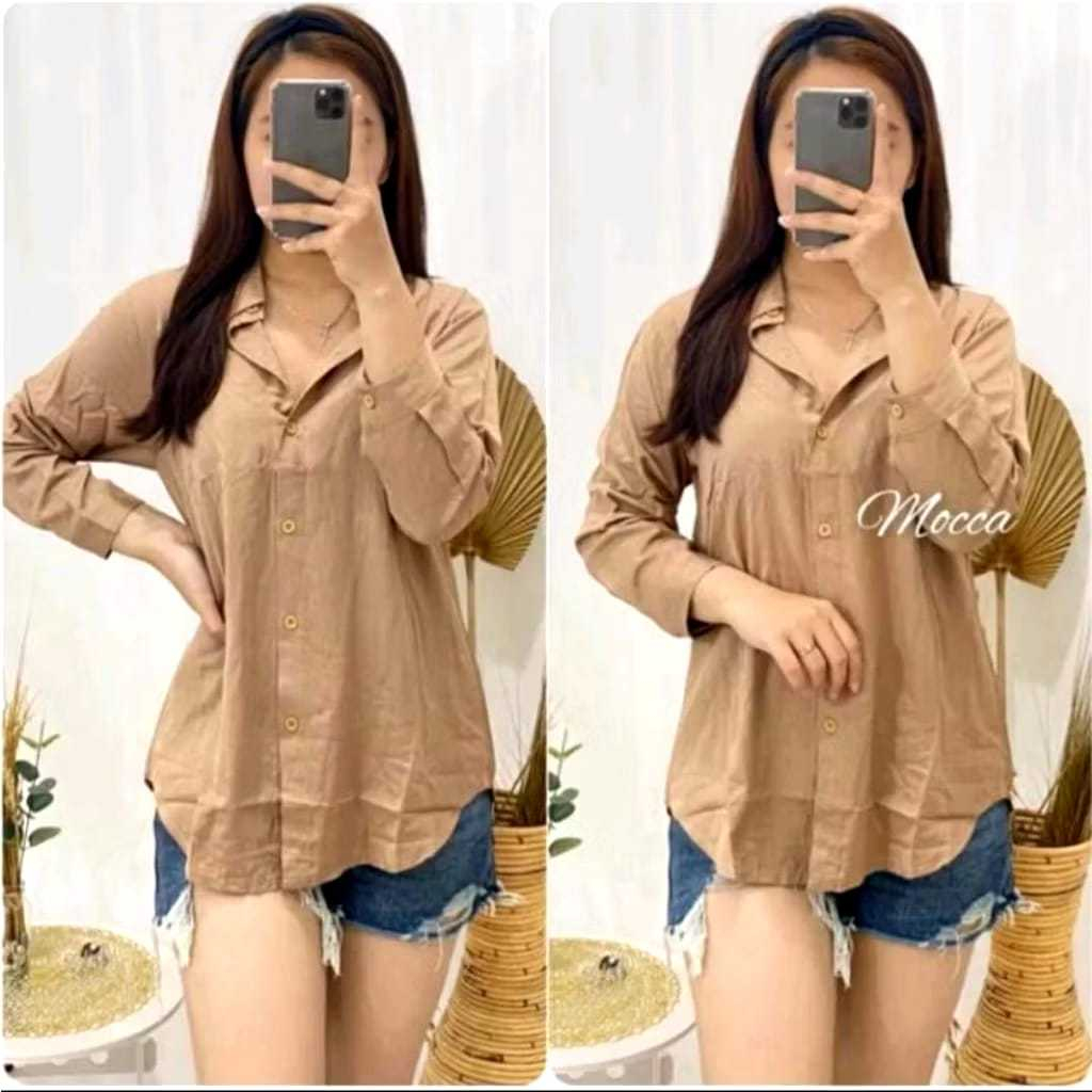 KEMEJA WANITA / ATASAN WANITA / KEMEJA CRINKLE / PAKAIAN ATASAN WANITA PREMIUM