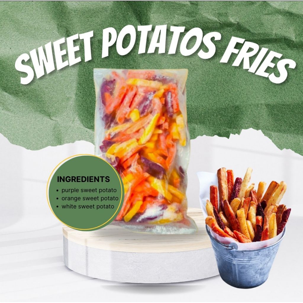 

Frozen Mixed Sweet Potatos Fries Straight Cut Grade A Ubi Ungu Cilembu Goreng Campur 1kg