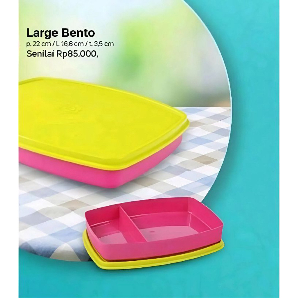 Tempat Makan Large Bento Tupperware Original