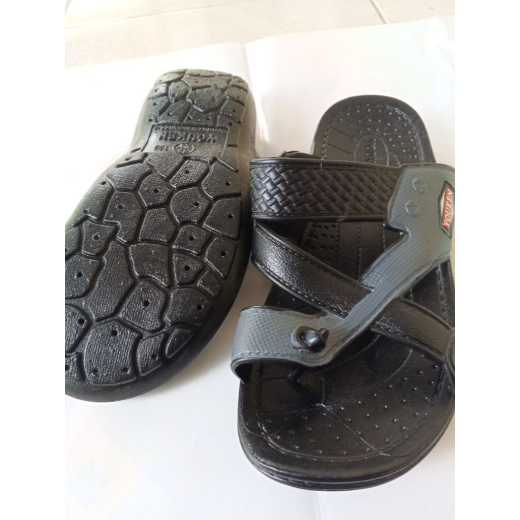 Sandal karet jempolan / sandal selop pria/sandal awet