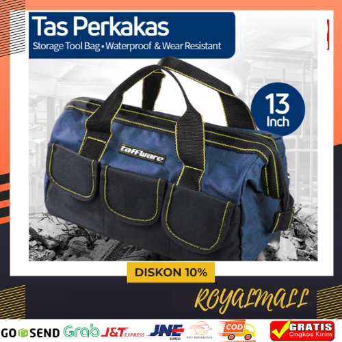 Tas Perkakas Storage Tool Bag Waterproof Wear Resistant / Tas Perkakas Bor Tukang Kayu Bangunan Beng