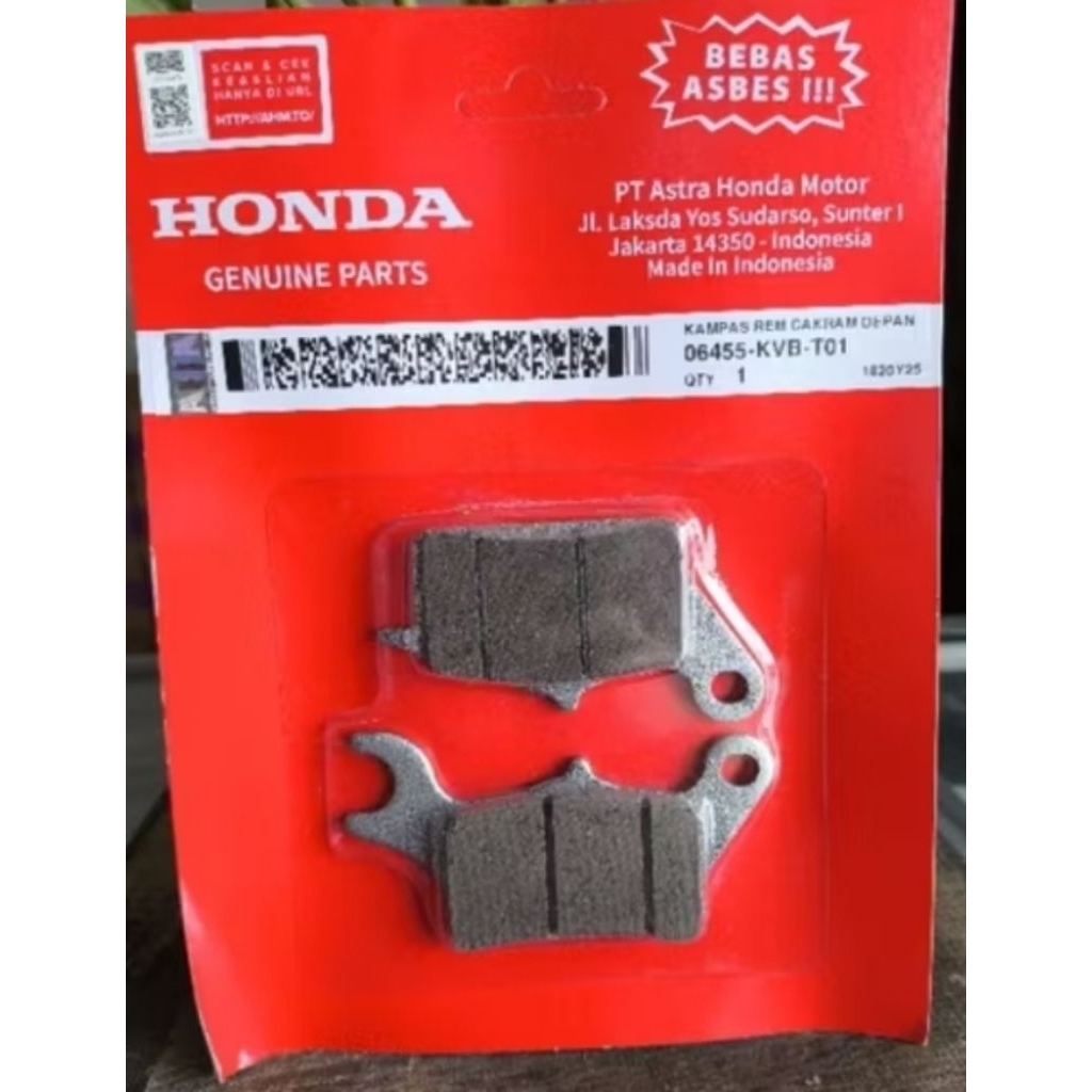 06455KVBT01 KAMPAS REM DEPAN BEAT KAMPAS REM DEPAN SCOOPY KAMPAS REM DRPAN VARIO 125 KAMPAS REM DEPA