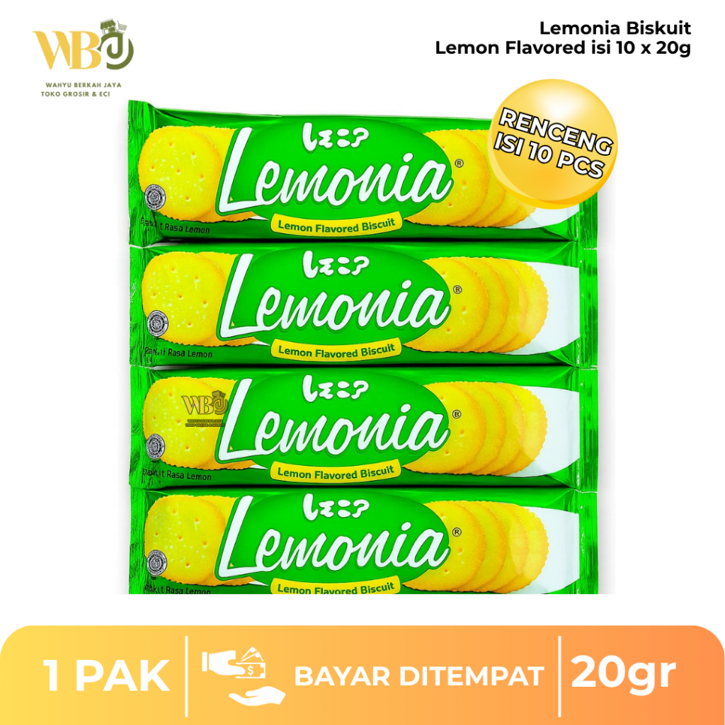 

Lemonia Cookies Renceng 20g (10x20g) – Kedaluwarsa Lama | Grosir & Eceran Ready Stock