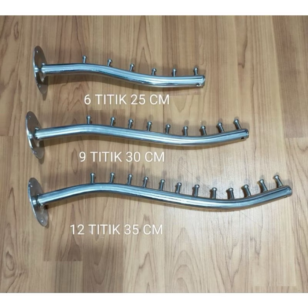 Hanger Suling Tempel Tembok Belalai Gantungan Baju Toko Gantungan Baju Dinding Distro/ Butik