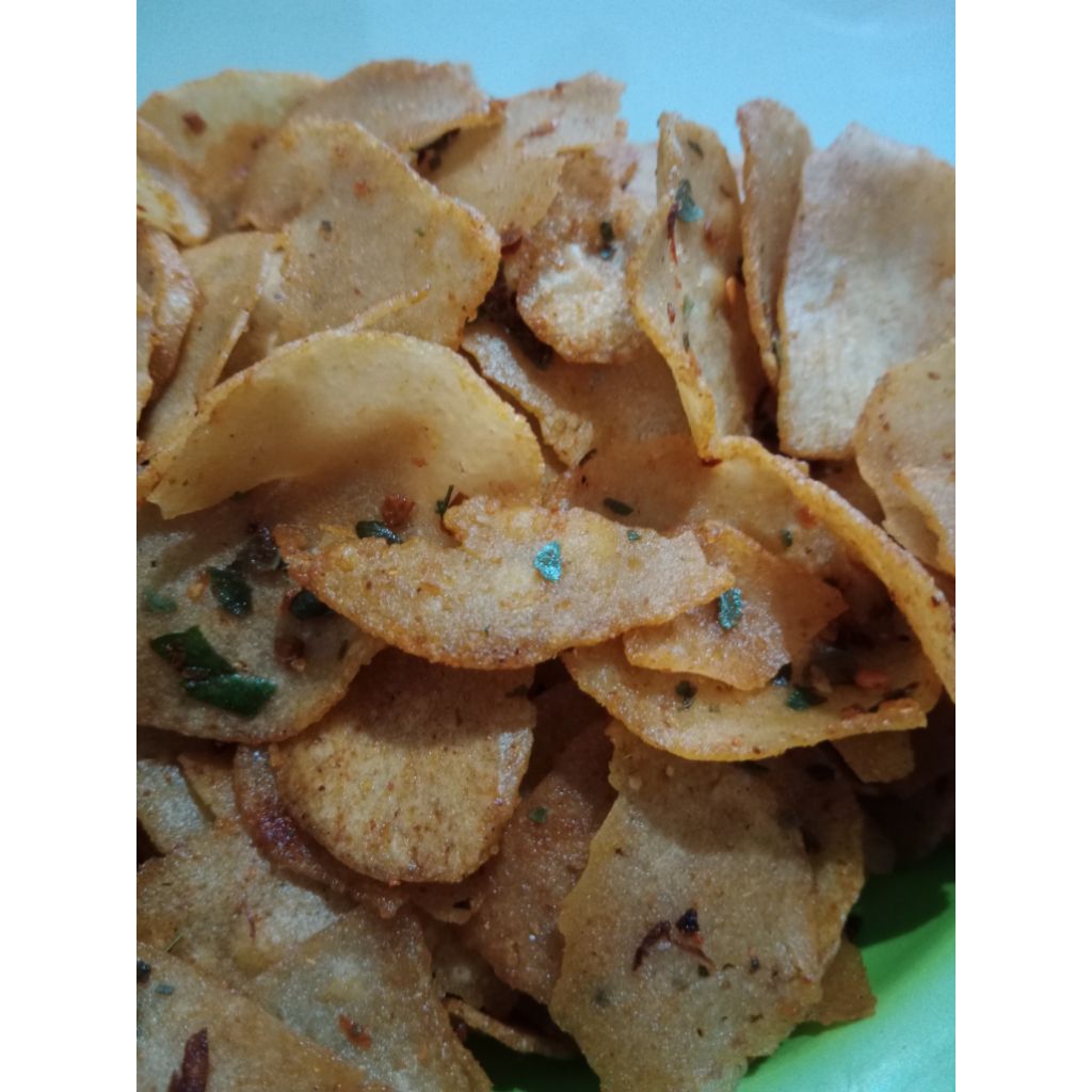 

Kripik morling moring molring pedas daun jeruk 100 gram