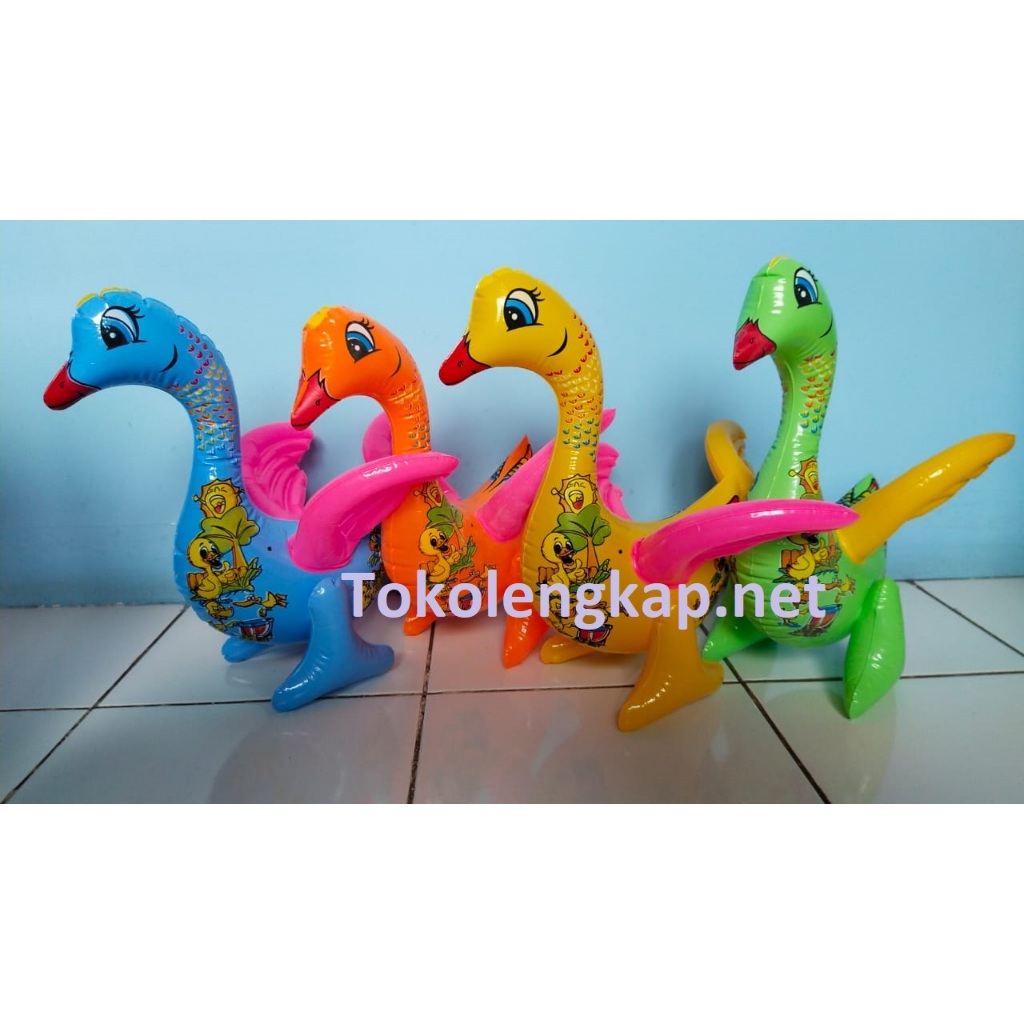 Mainan Balon Tiupan Boneka Bebek Peking Bahan PVC SNI / Balon Bebek Tiup Bahan PVC SNI