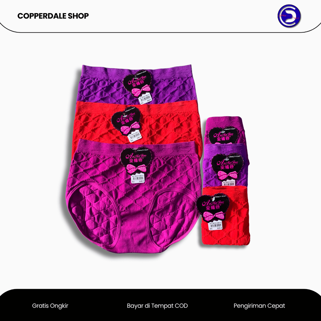 CELANA DALAM WANITA/CD RAJUT WANITA BAHAN STRETCH/CD IMPORT ANMEIJIAO