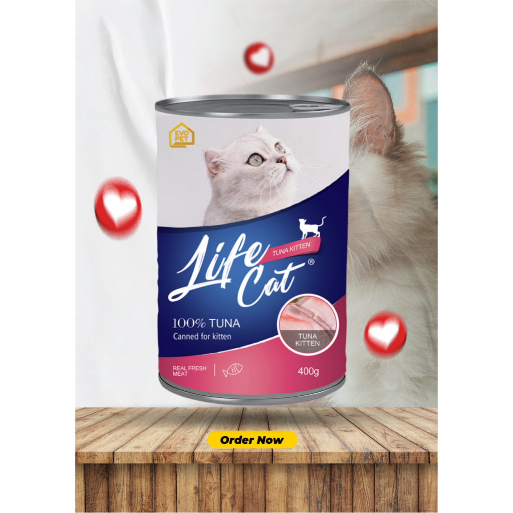 Life Cat Kaleng 400 Gr Kitten (Tuna) / Life Cat
