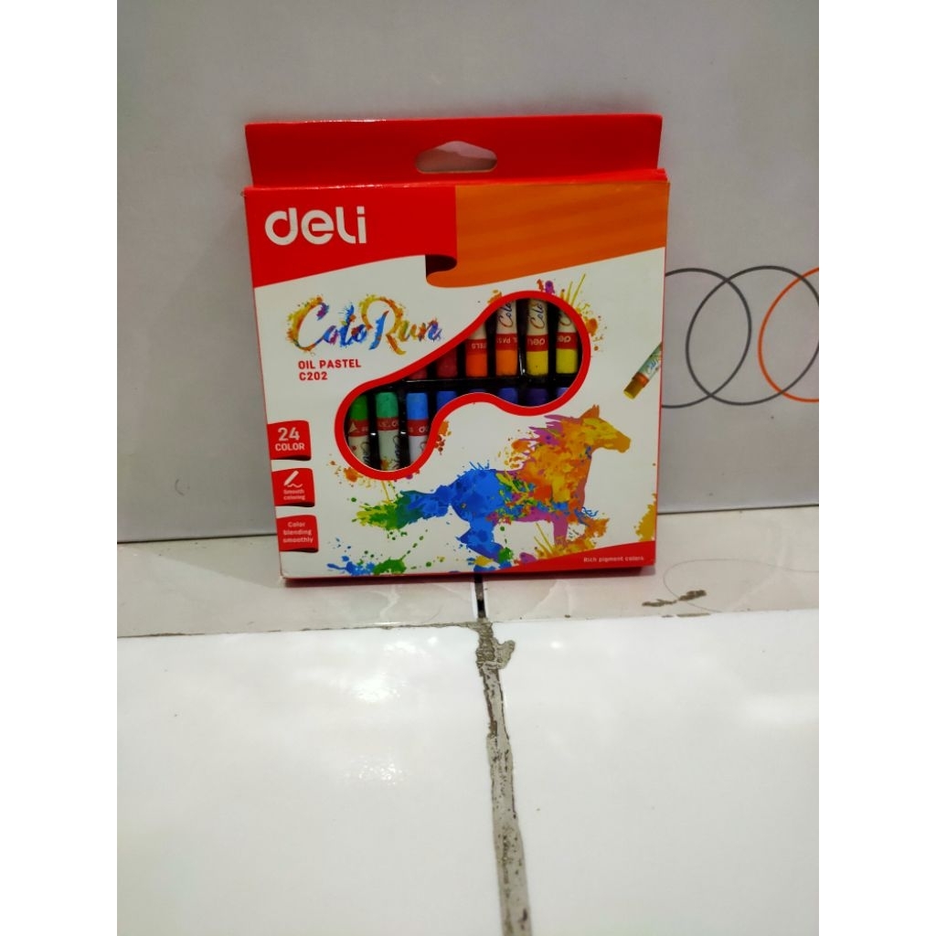

NEW Deli crayon oil pastel 24 warna