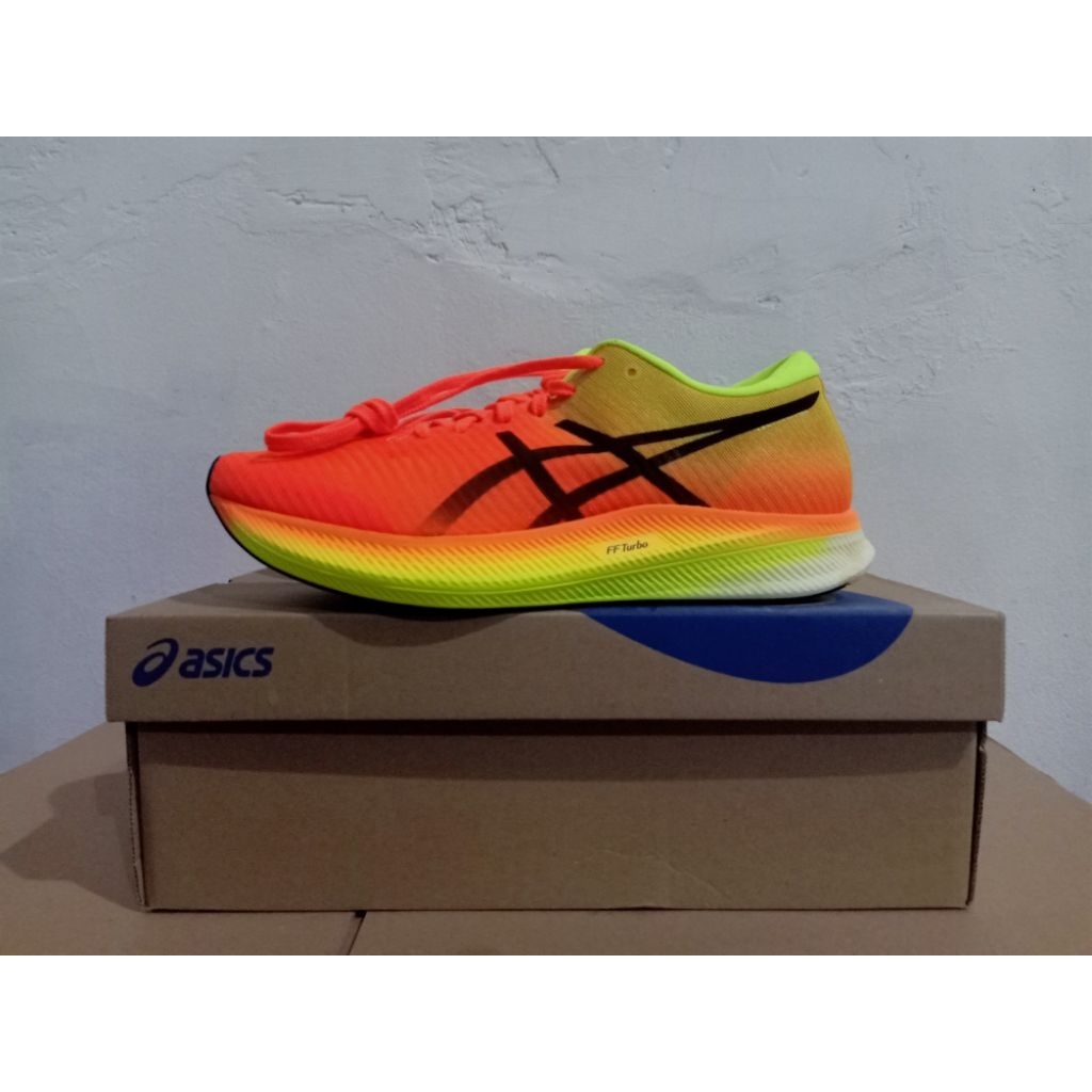 SEPATU LARI PRIA ASICS METASPEED EDGE SHOCKING ORANGE/BLACK ORIGINAL