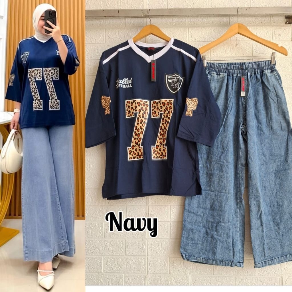 ATASAN DAN CELANA JEANS JEVANNI ORIGINAL