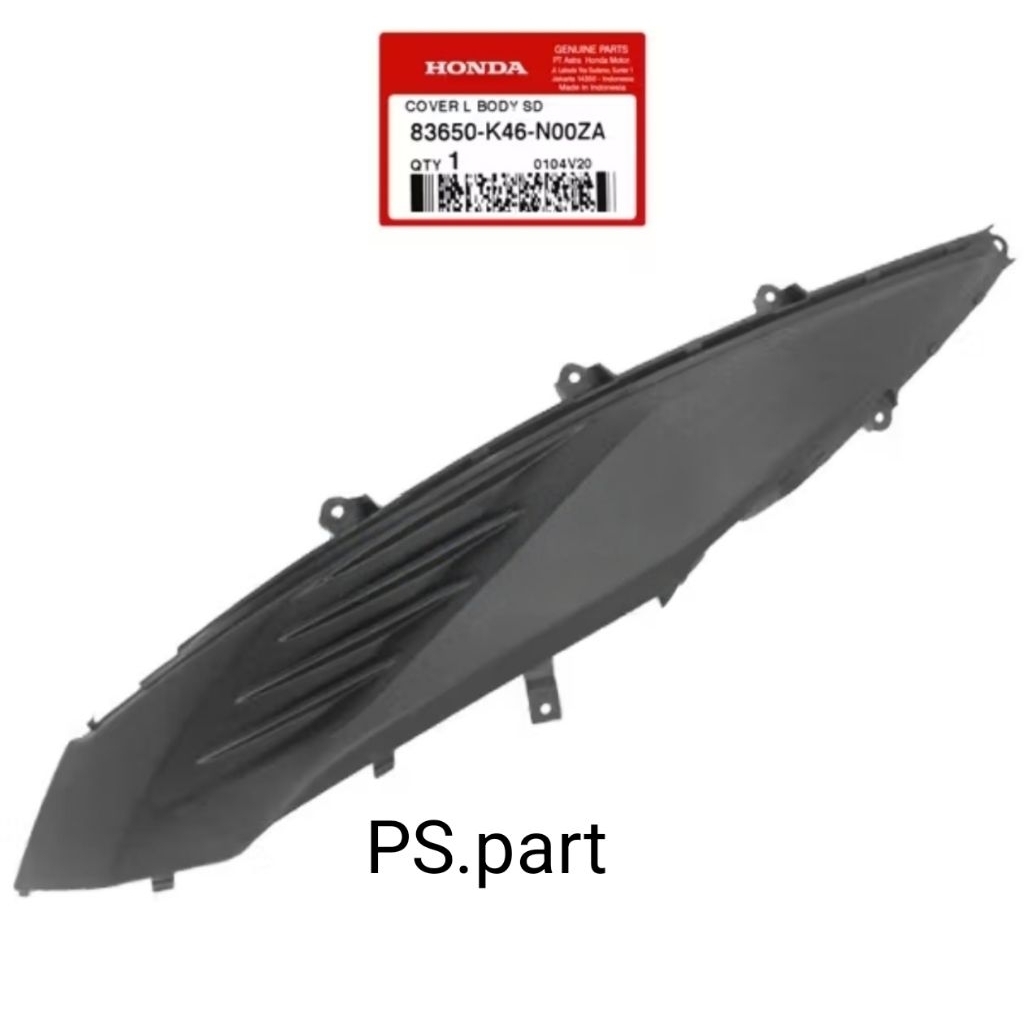 83650-K46-NOOZA Cover L body side sambungan body Kiri Vario110 fi LED Injeksi Original AHM