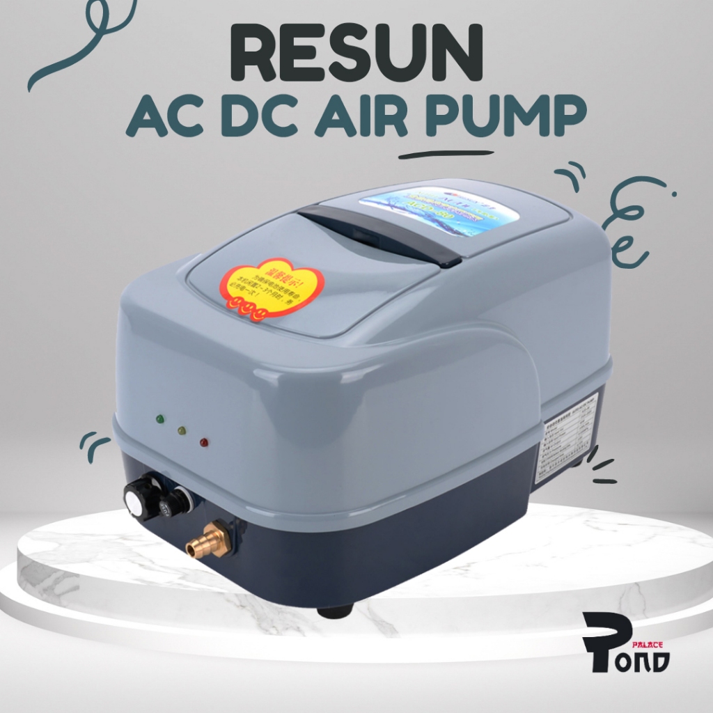 Airpump Resun ACD 80 Silent Mesin Oksigen Aerator AC DC Otomatis