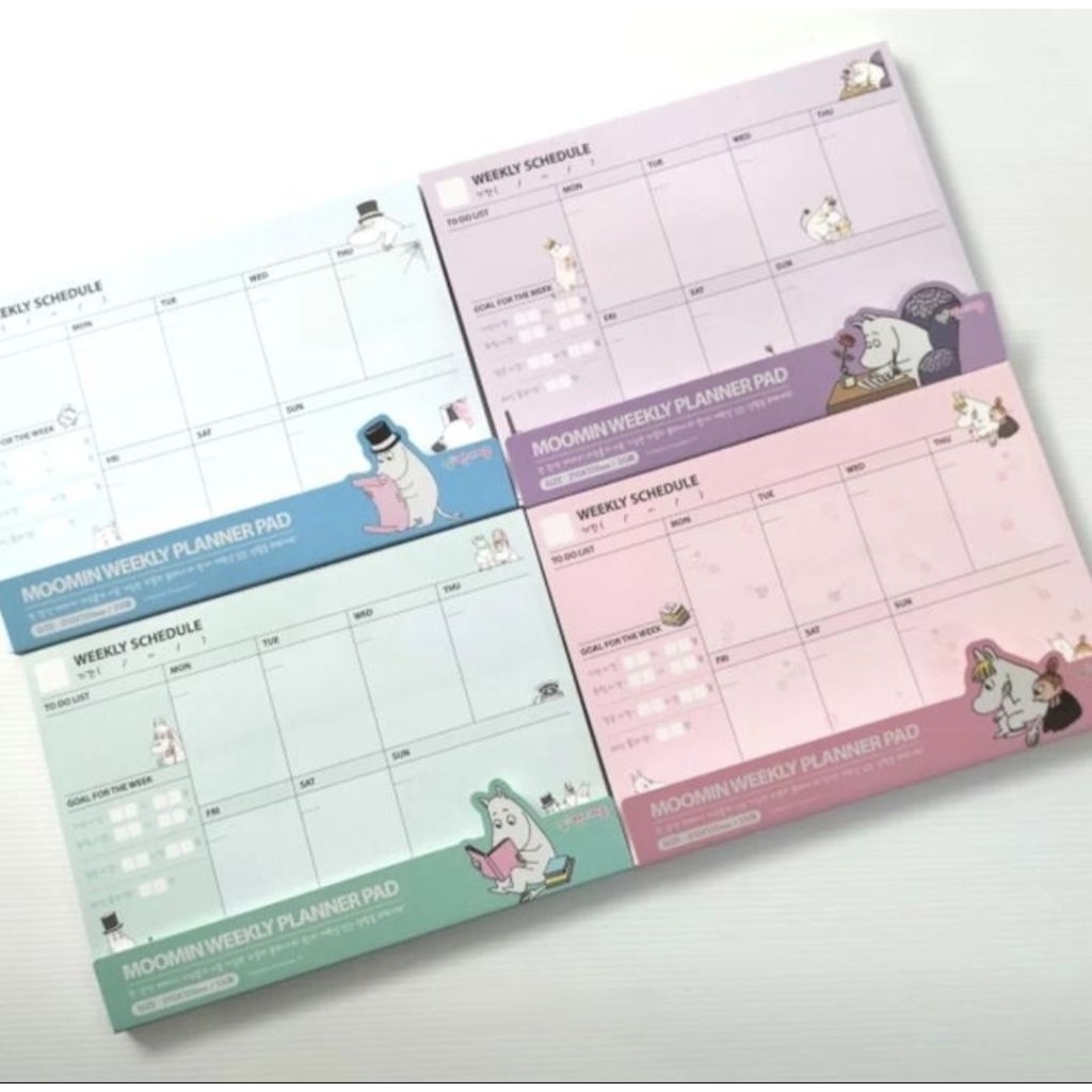 

Moomin Weekly Planner Pad - Korean Note Pad
