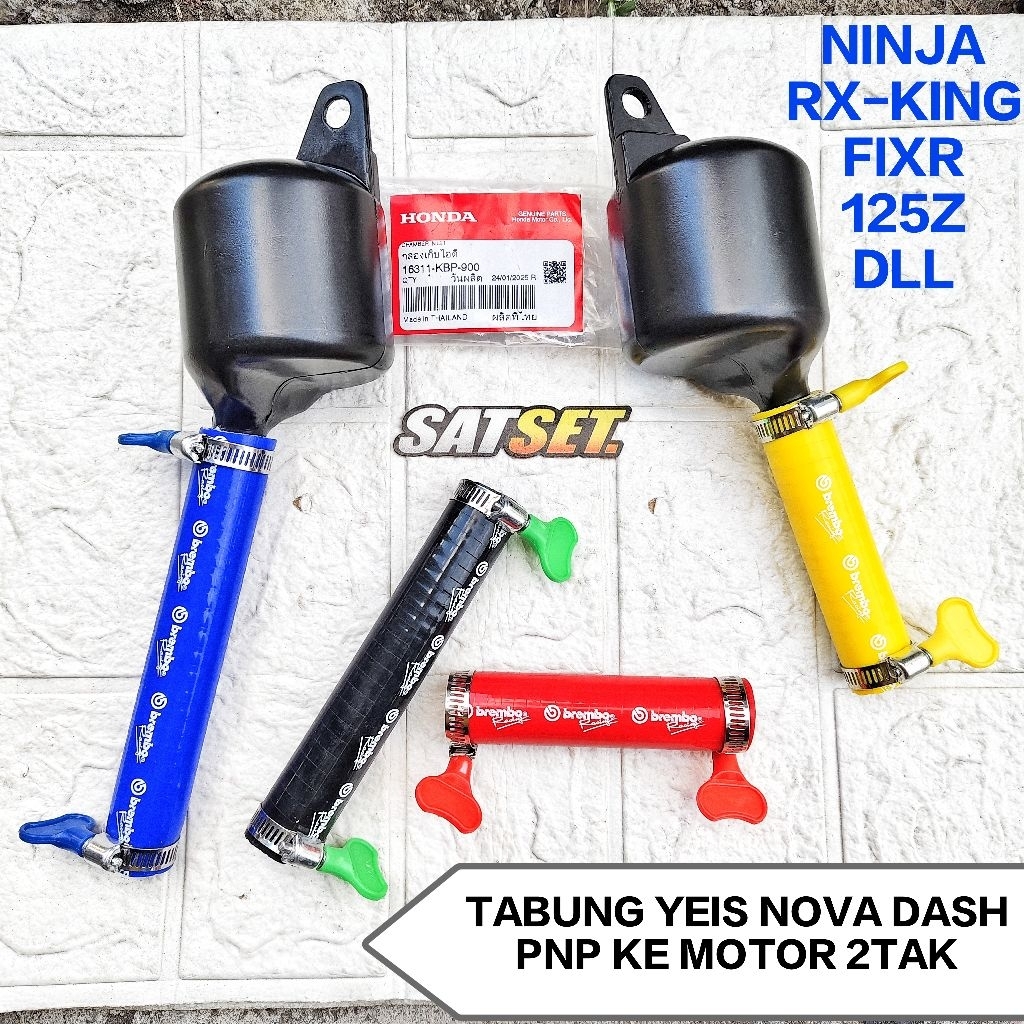 Tabung Yeis Nova Dash + Selang & Klem //Pnp Untuk Motor 2Tak Ninja Rxking Satria Fizr 125Z DLL
