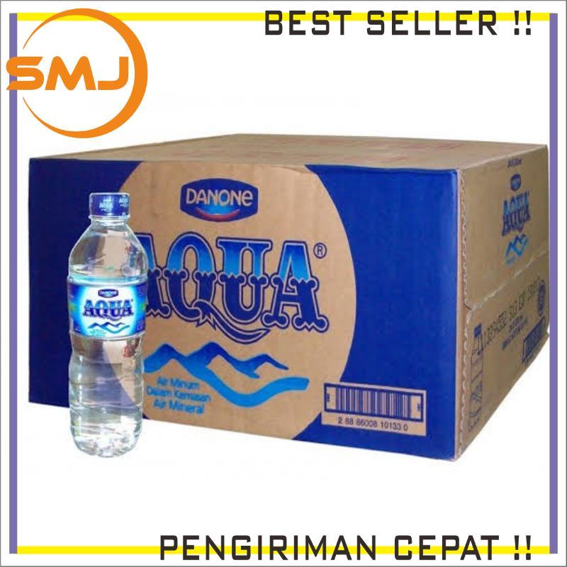 KHUSUS INSTAN Aqua Air Mineral Botol Tanggung 600ml 1 dus isi 24pcs