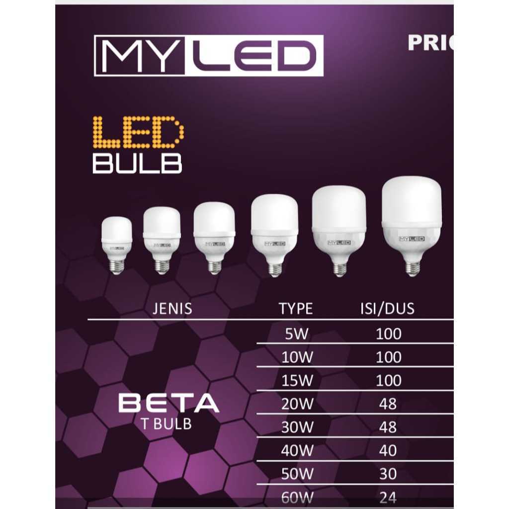 Lampu led Myled Beta 10 watt SNI | Lampu kualitas Terbaik | Lampu Murah