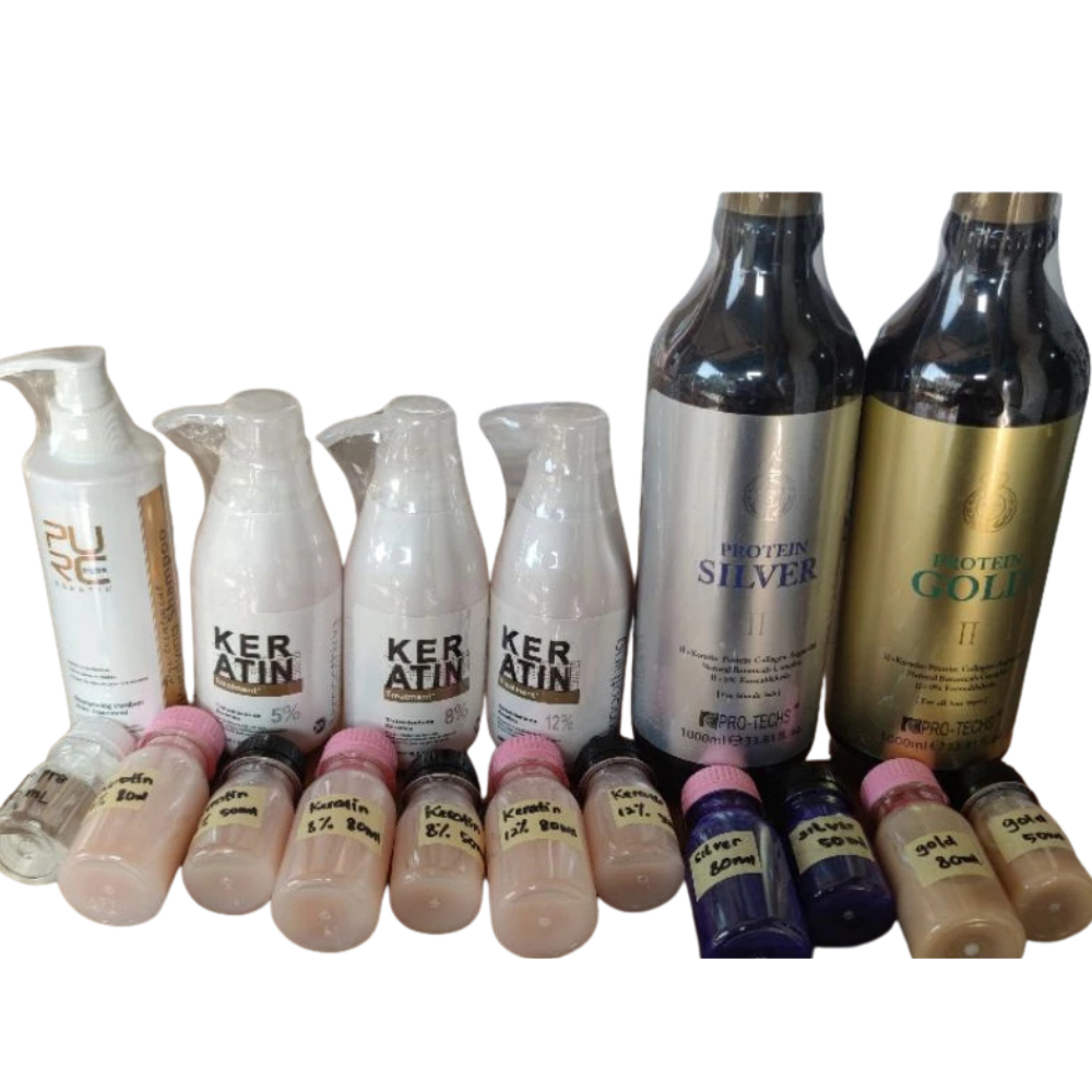 PURC Keratin Treatment Pelurus Rambut 5% 8% 12% Treatment Smoothing Pure 100ml