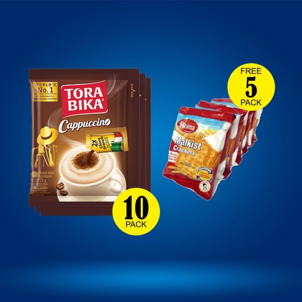 

Torabika cappucino free malkist 5 pcs