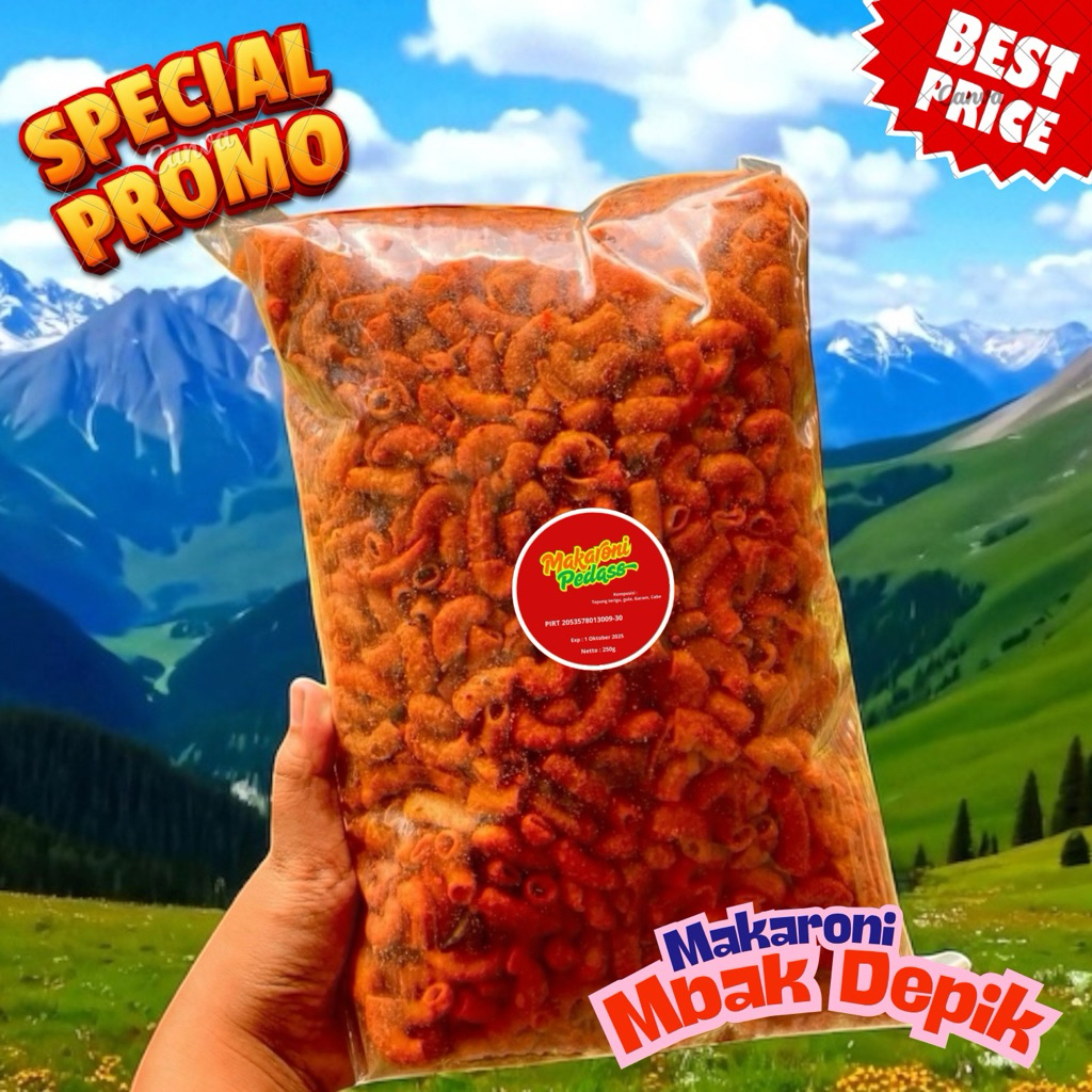 

Makaroni Pedas 1/4kg Camilan Favorit Anak Muda dengan Rasa Pedas Unik Bumbu Meresap Sempurna