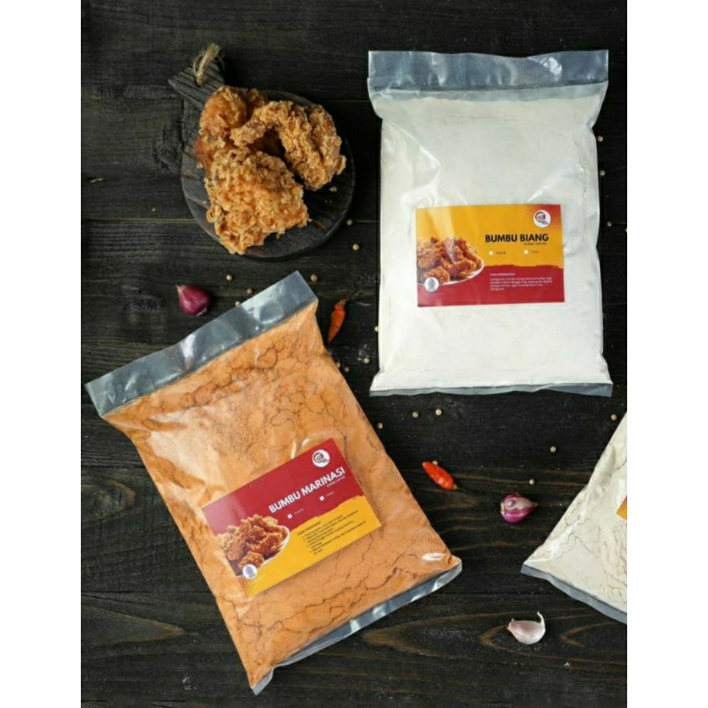 

Paket Biang Tepung 1 kg dan Bumbu Marinasi Ayam Fried Chicken 1 kg