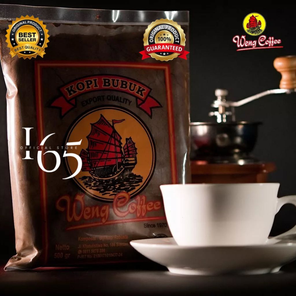 

Kopi Bubuk Hitam Weng Coffee Premium 1Kg ☕ Asli Kalimantan – Aroma Kuat, Halus, Fresh Roast