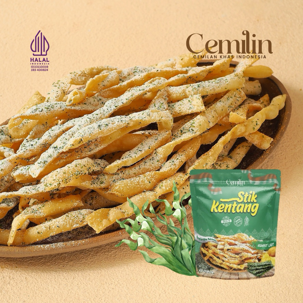 

Stik Kentang Rumput Laut oleh-oleh Bogor Indonesia