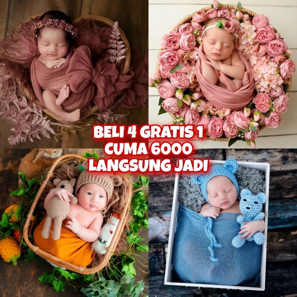( LANGSUNG JADI ) EDIT FOTO BAYI CEWEK COWOK ALA STUDIO | TEMA CLASSIC 1