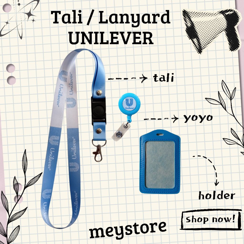 

Tali / Lanyard UNILEVER Biasa Biru Soft READYY [STOCK MELIMPAH] Termurahhh!