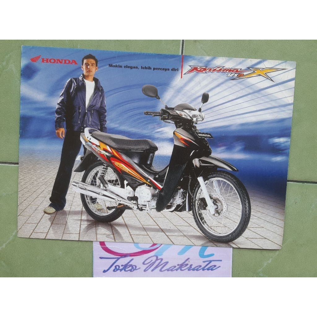 brosur original iklan motor Honda KARISMA X 125 D jadul lawas lama