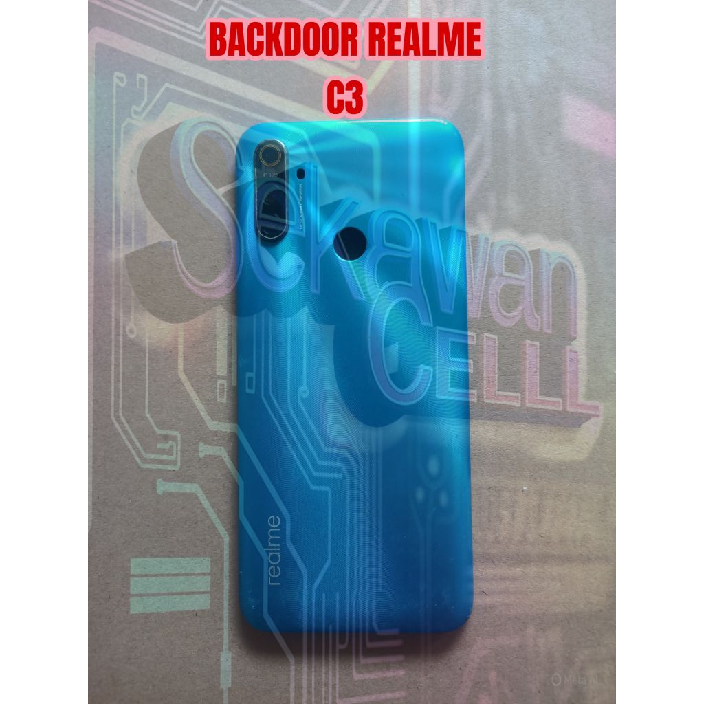 Backdoor Tutup Belakang  Hp Realme C3 RMX2020 / RMX2021 Second Original