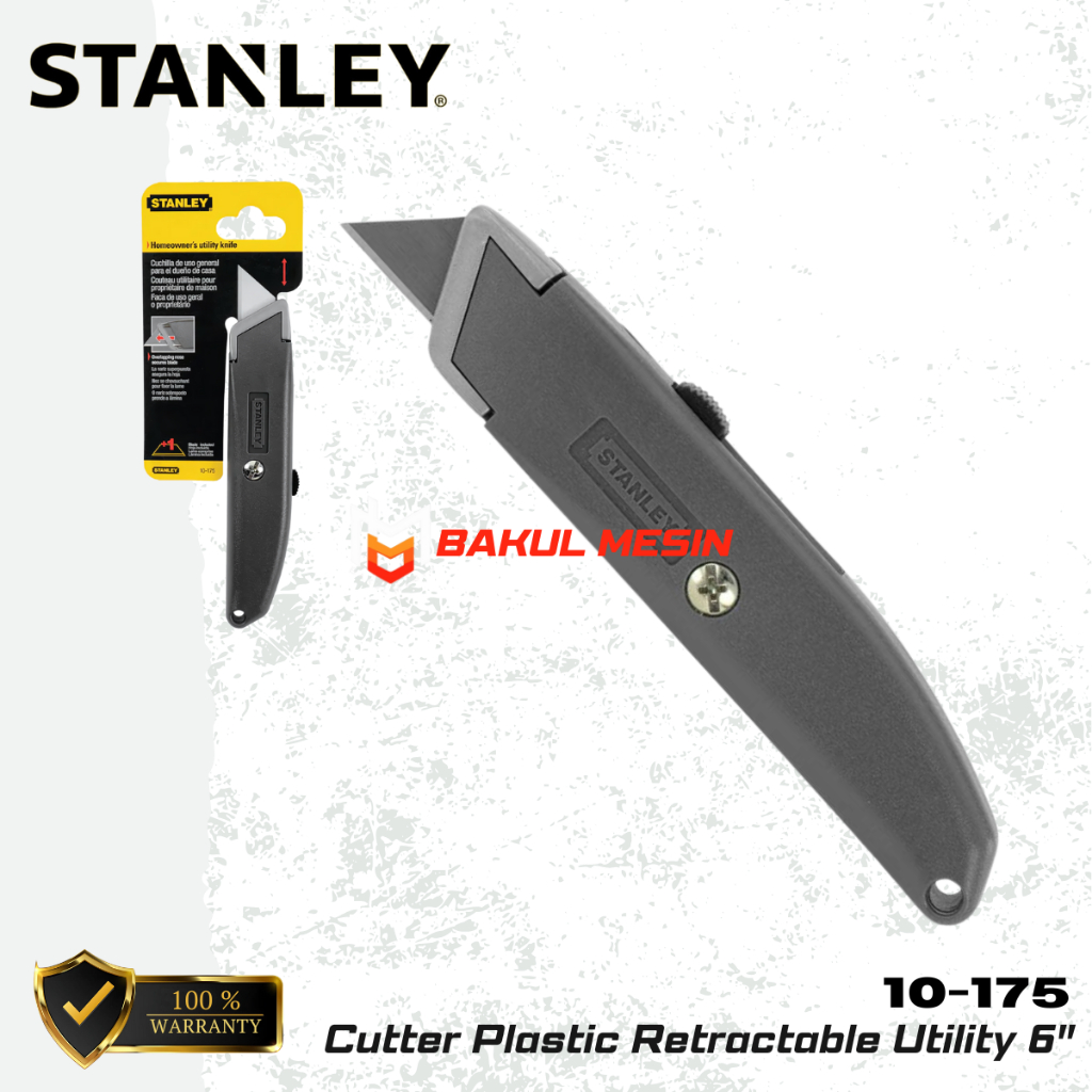 

STANLEY 10-175 Pisau Cutter Plastic Retractable 10-175 Utility Knife