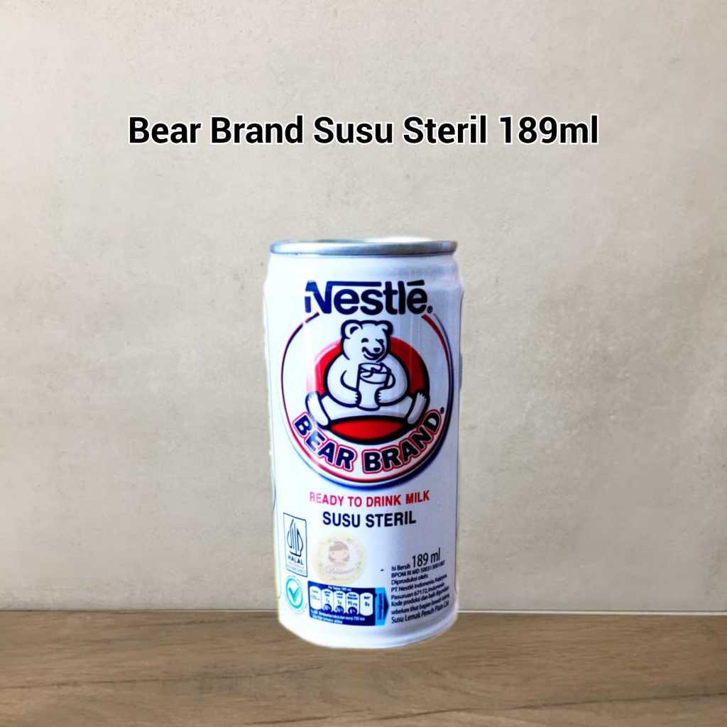 

Nestle Bear.brand sekaleng susu beruang susu steril 189 ml susu sapi murni ( ds bgr )