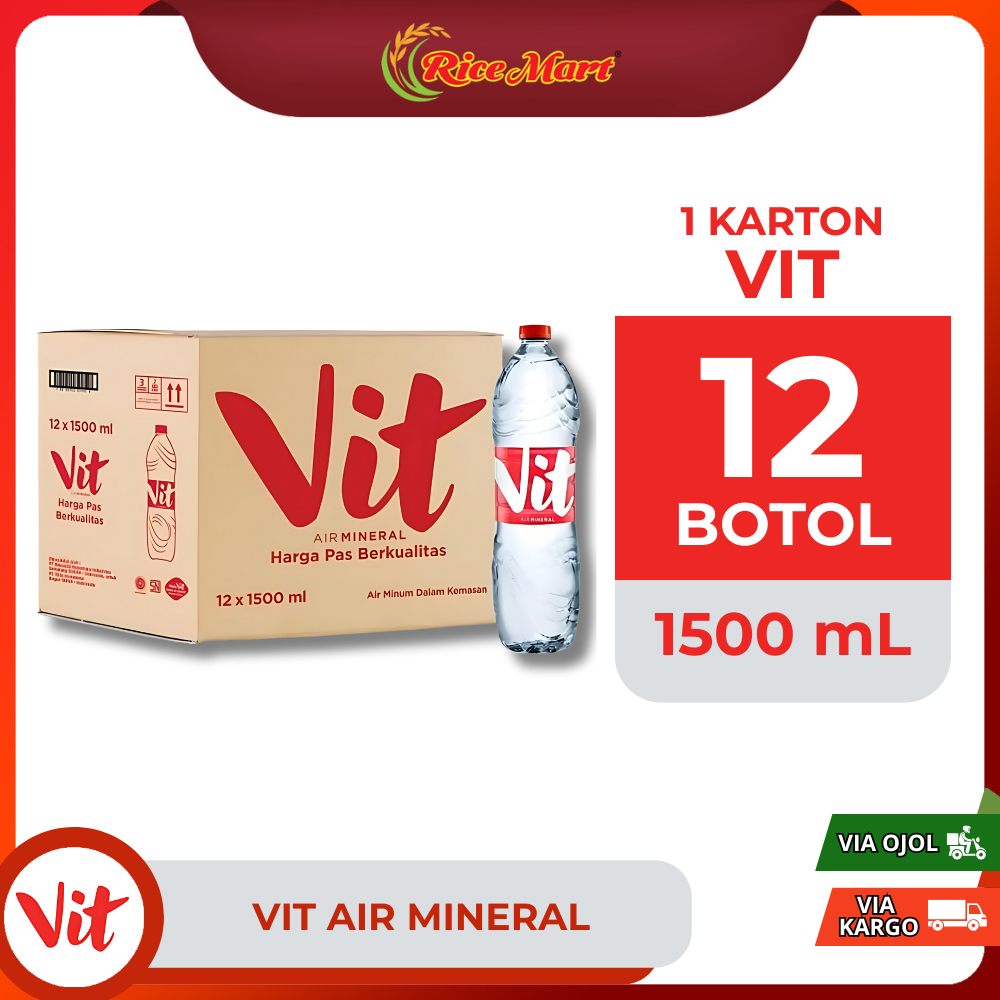 

VIT AIR MINERAL 1500ML x 12 BOTOL 1 DUS