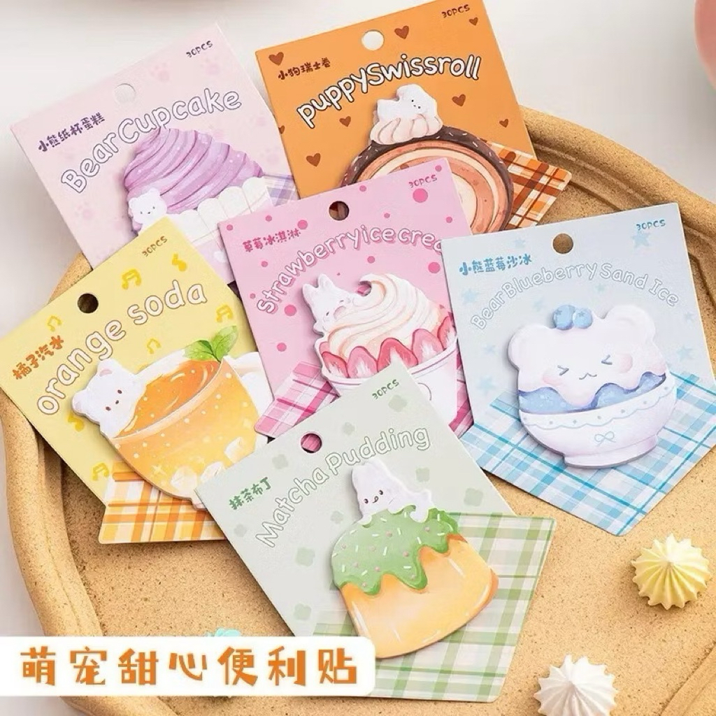 

Cute Sticky Notes Sweet Dessert isi 30 lembar