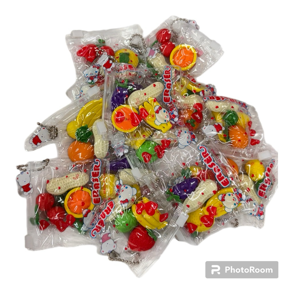 

12PCs Penghapus Buah Lucu Mini Isi Goodie Bag / Souvenir Sekolah Anak Cewek Cowok