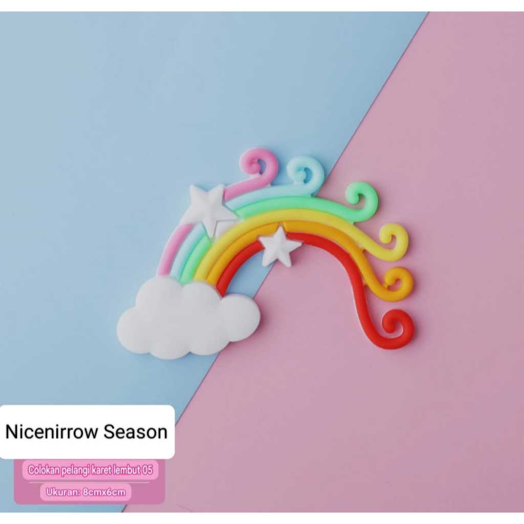 Topper Pelangi Hiasan kue ultah