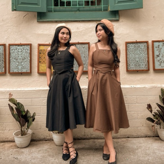 [ Vintage ] Anastasia de Kyra Set / Atasan Wanita / Rok Setengah Tiang