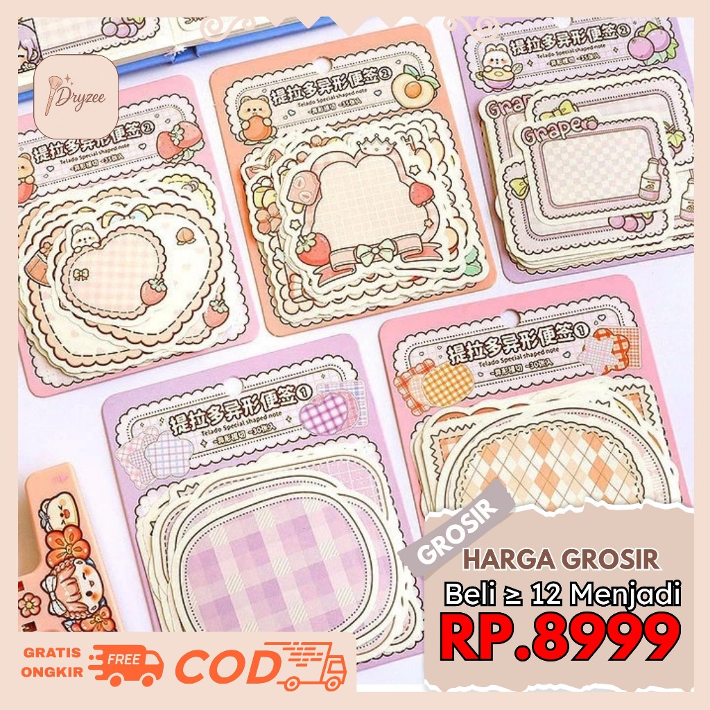 

Kertas Notes Cantik Memo Aesthetic Lucu TLD124