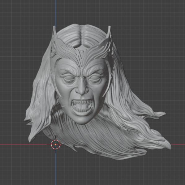 Headsculpt Head HS Evil Scarlet Witch Zombie MCU Multiverses of Madness Mcfarlane Adam Muff Toys Not