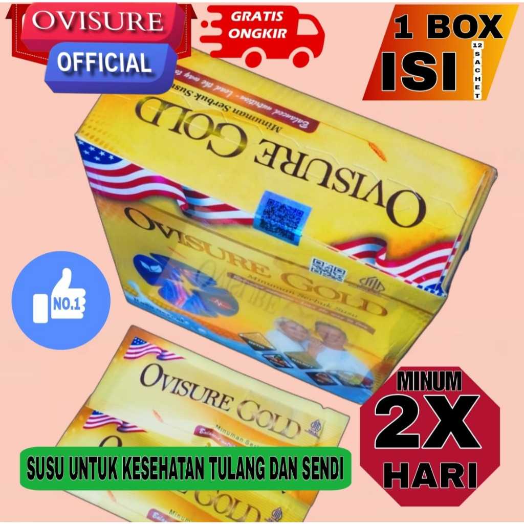 

Ovisure Gold Asli Original Milk Susu Vitamin Tulang Dan Sendi