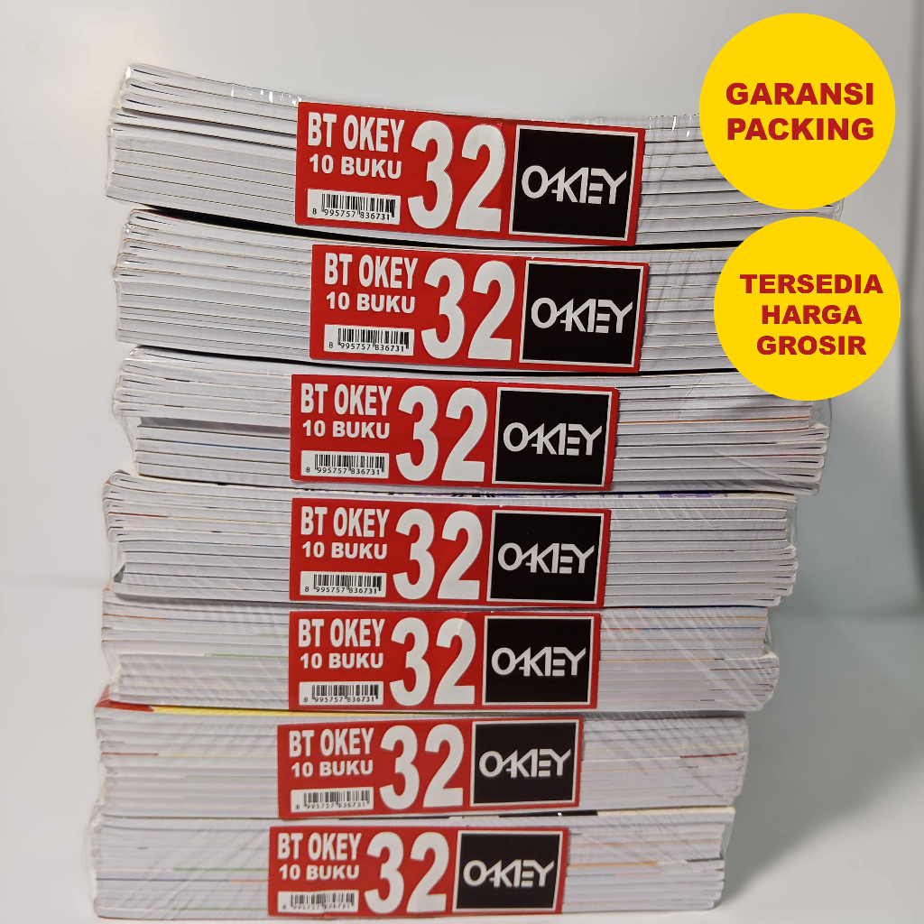 

BUKU TULIS OKEY ISI 32 LEMBAR - 10 BUKU | Buku Sekolah / Kantor