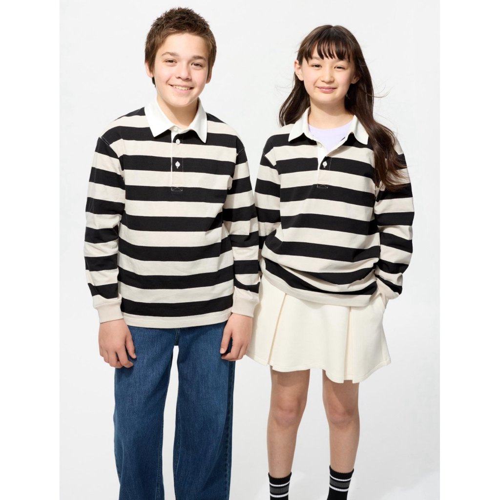 SALE KIDS Kaos Polo Rugger Lengan Panjang UNIQLO