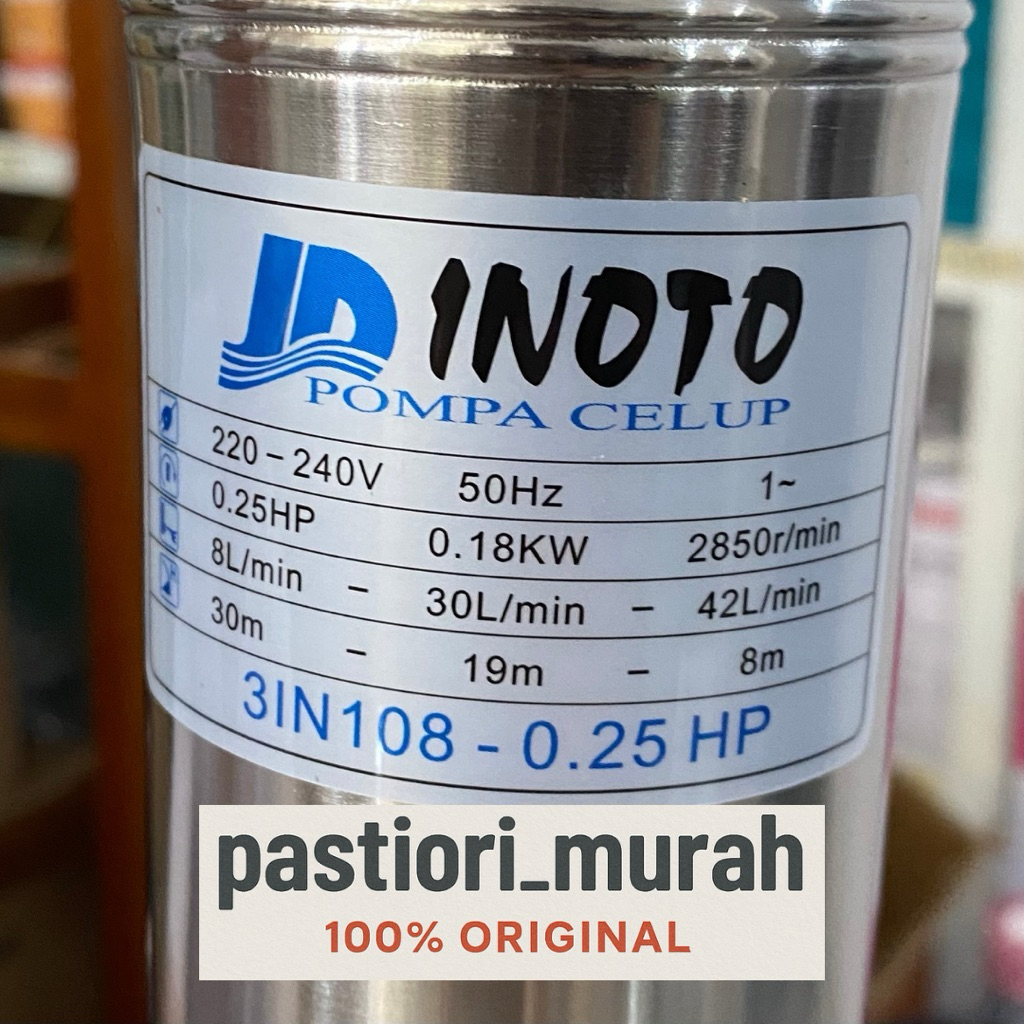 Submersible Pump Inoto 0.25HP 0,25HP 3" + Control Box Pompa Satelit Inoto 3" 1 HP 3IN108 3 in 108 3i