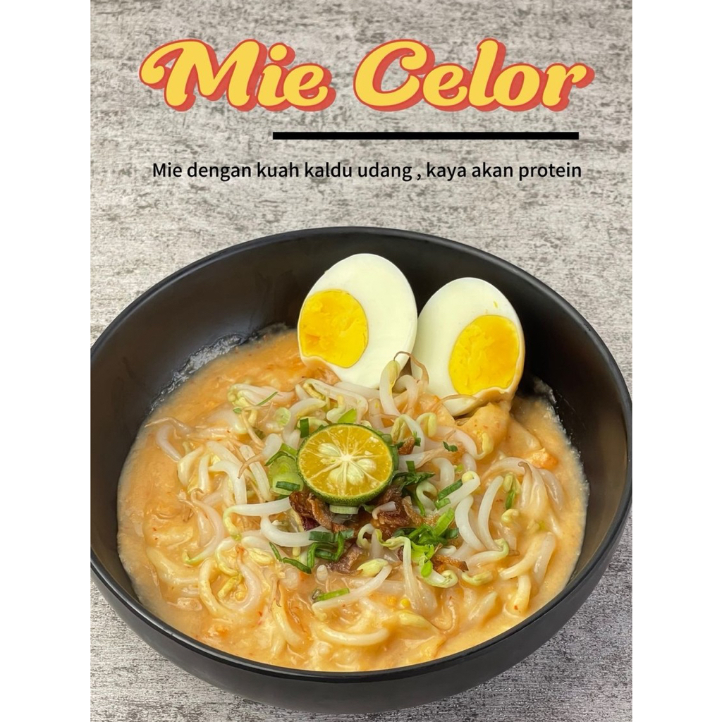 

Mie celor kuah kaldu udang