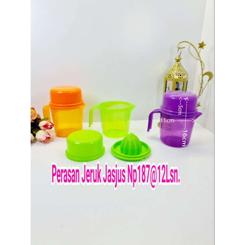 Perasan Jeruk Jasjus. Keranjang Plastik / Perasan Jeruk PLASTIK JASJUS Set 3in1 Alat Peras Lemon Man