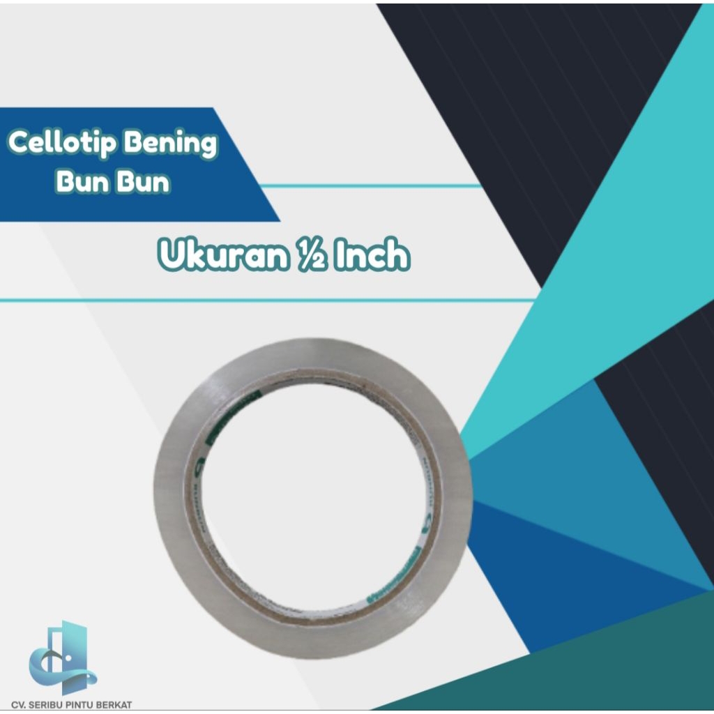 

CELLOTIP BENING BUN BUN 1/2 INCH (ISI 12 ROLL)